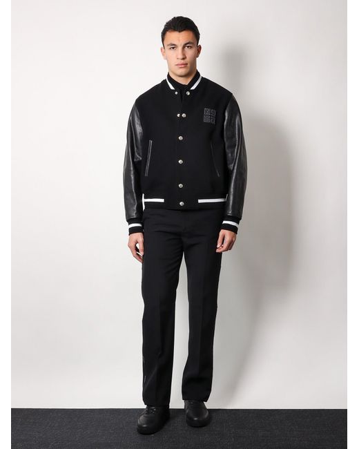Givenchy Blue Pique Cotton Polo Shirt With 4G Embroidery for men