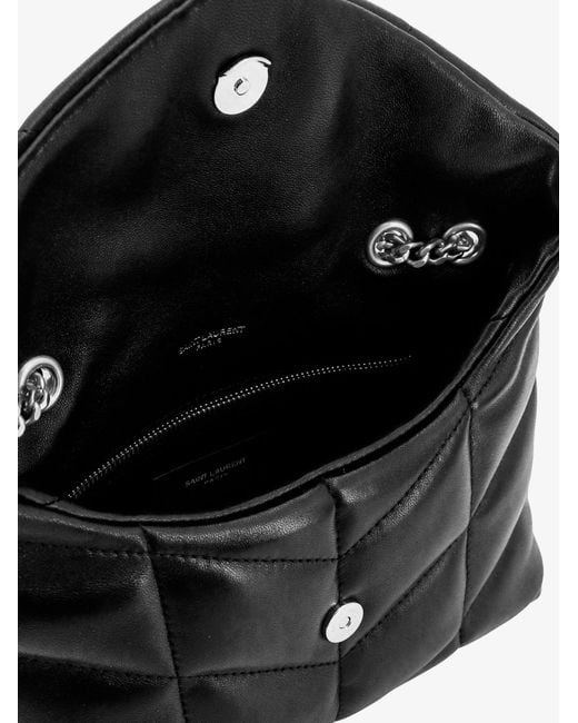 Saint Laurent Black Leather Shoulder Bags