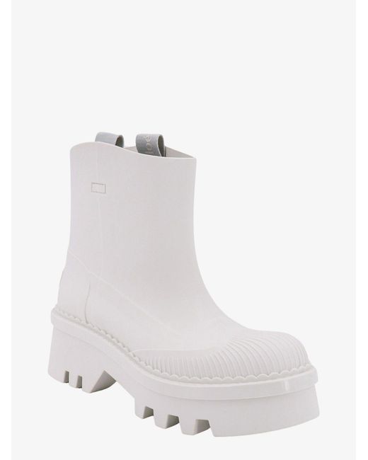Chloé White Boots
