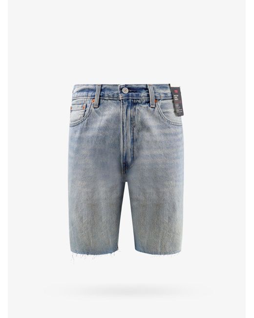 Levi's Blue 468 Stay Loose Bermuda Shorts for men