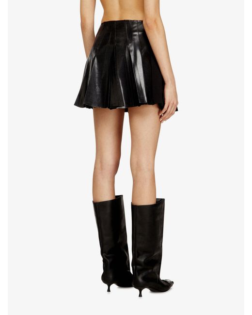 DIESEL Black O-Zirc--S1 Virgin Wool Blend Skirt