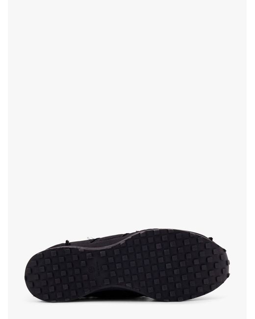 The Row Black Mica Nylon Sneakers With Fabric Inserts