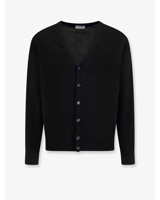 Bramani Cashmere Black Cashmere Cardigan for men