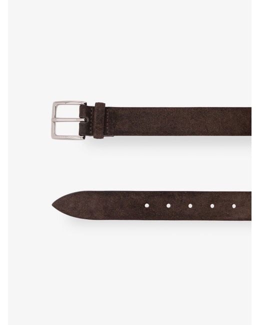 Orciani White Amalfi Suede Belt for men