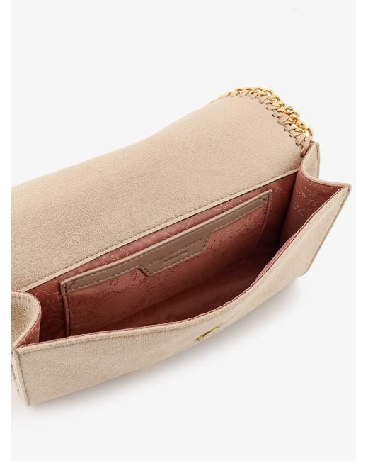 Stella McCartney Natural Falabella Wallet Shaggy Deer Crossbody Bag