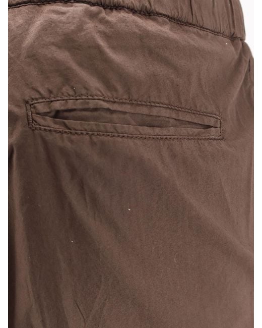 NUGNES 1920 Brown Cotton Trousers for men