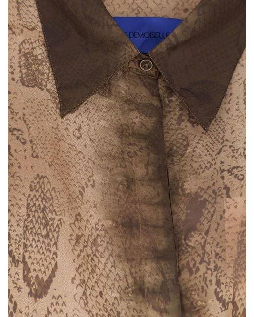 Mes Demoiselles Brown Silk Shirt
