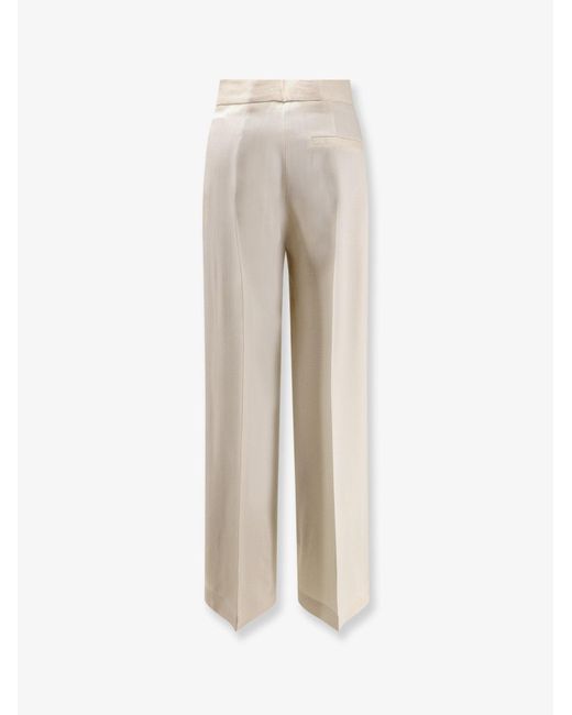 Semicouture Natural Viscose Trousers
