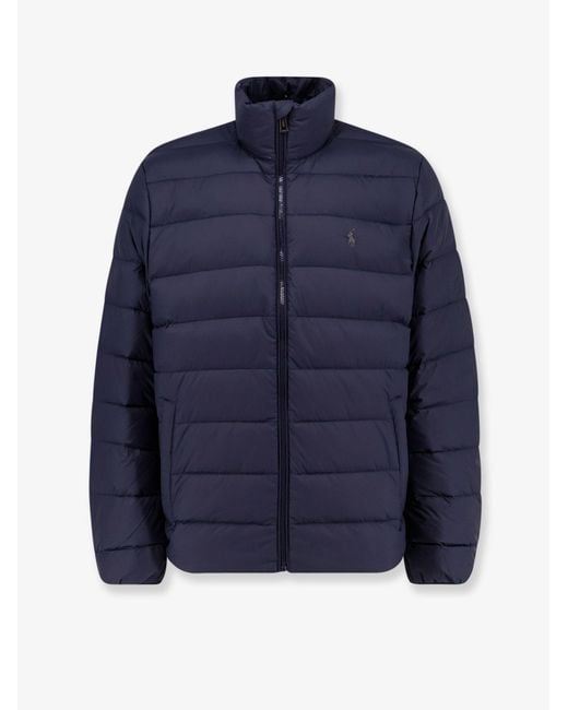 Polo Ralph Lauren Blue Recycled Nylon Down Jacket for men