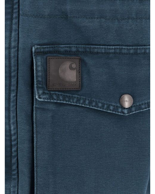 Giubbino Imbottito Og Santa Fe di Carhartt in Blue da Uomo
