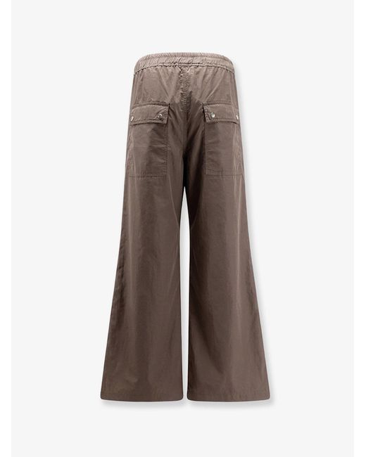 Rick Owens Brown Cotton Trousers for men