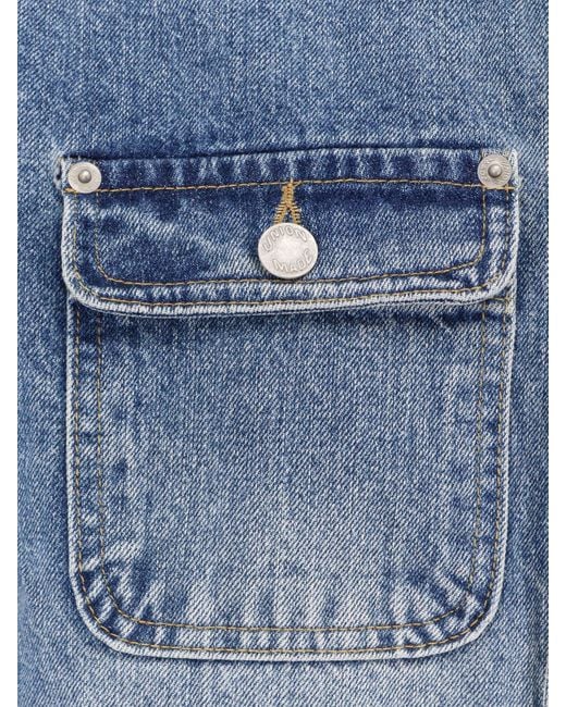 TONYWACK Blue Work Washed Denim Jacket for men