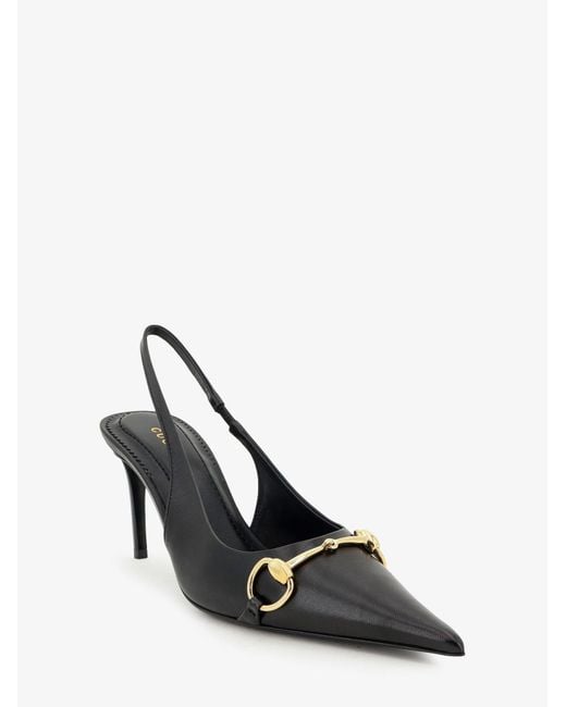 Gucci White Leather Pumps