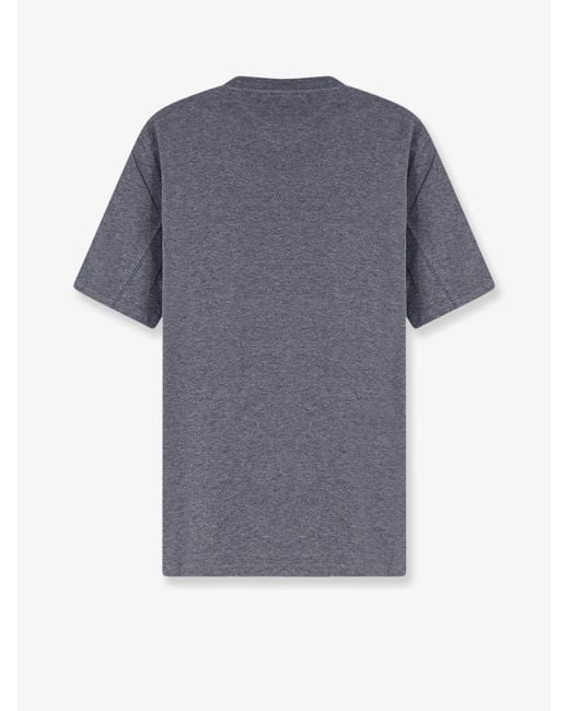 Brunello Cucinelli Blue Cotton T-Shirt for men