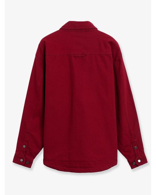Carhartt Red Selby Shirt Cotton Jacket for men