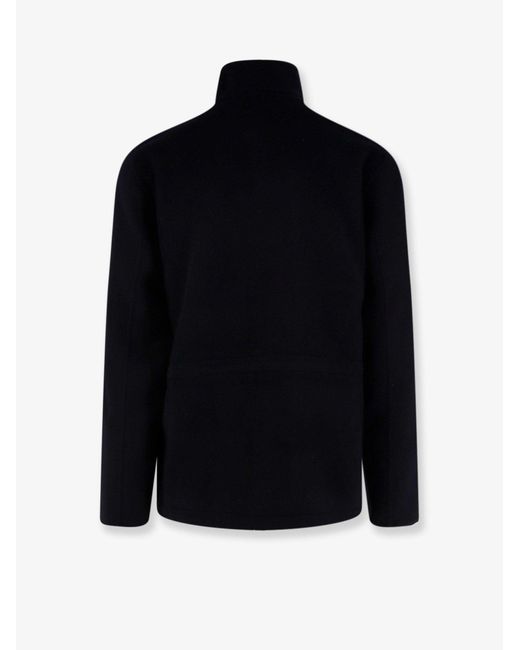 Aspesi Black Nelson Wool Coat for men