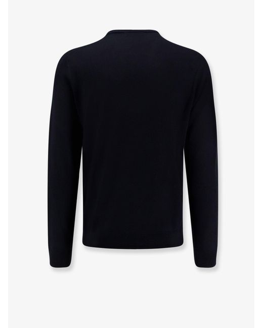 Alpha Studio Blue Silk And Cashmere Sweater for men