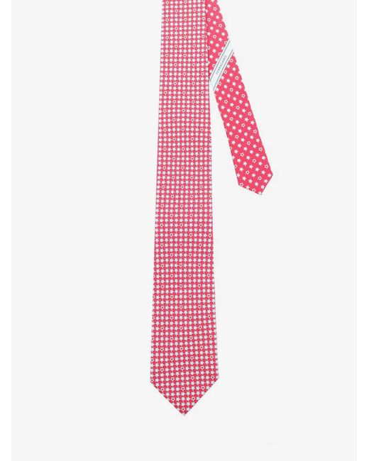 Ferragamo Pink Silk Tie for men