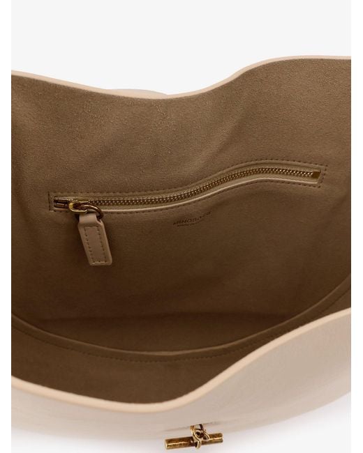 MINOBOSSI White Lizzie Leather Crossbody Bag