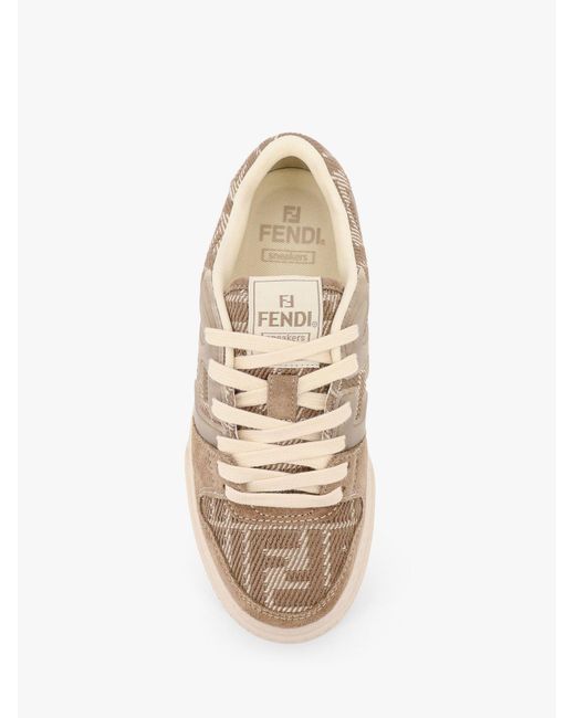 Sneakers Low-Top Match di Fendi in Natural