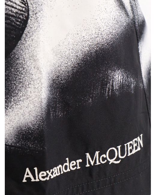 Alexander McQueen Gray Swim Trunk for men
