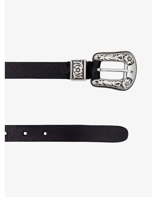 Golden Goose Deluxe Brand White Belts External: Cow Leather