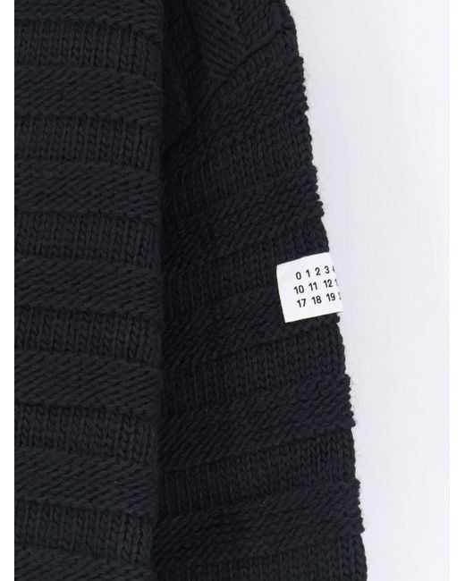 MM6 by Maison Margiela Blue Wool Cardigan for men