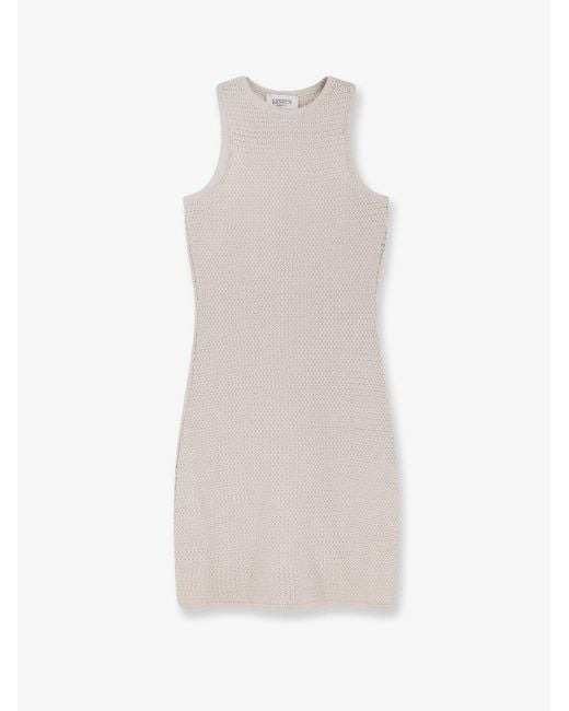 Laneus White Cotton Dress