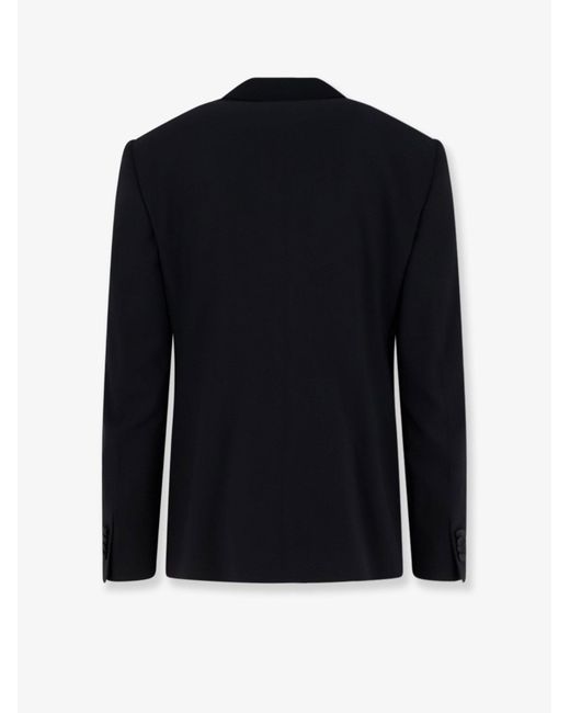 Giorgio Armani Blue Soho Virgin Wool Tuxedo Blazer for men