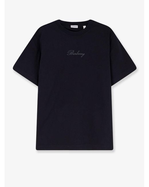 Burberry Black Organic Cotton T-Shirt for men