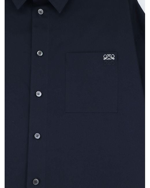 Loewe Blue Cotton Shirt for men