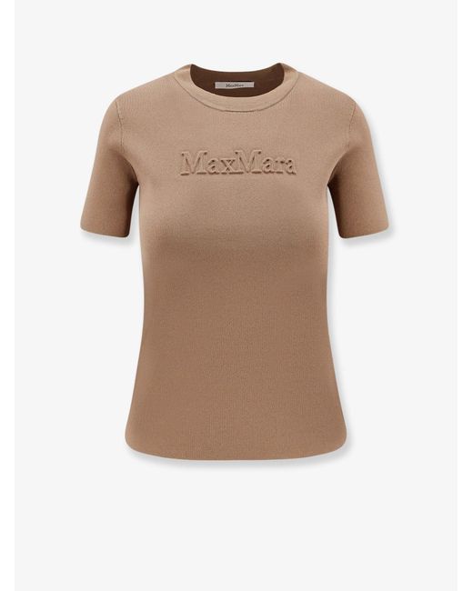 Max Mara Natural Adelio Viscose Blend T-Shirt