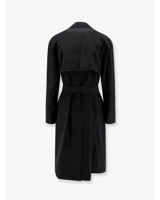 Hevò Black Motolese Nylon And Cotton Trench for men