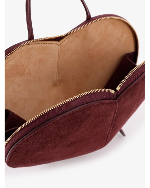 Alaïa Purple Le Coeur Suede And Leather Shoulder Bag