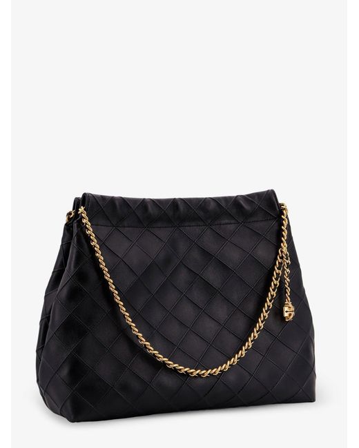 Tory Burch Black Fleming Hobo Leather Shoulder Bag