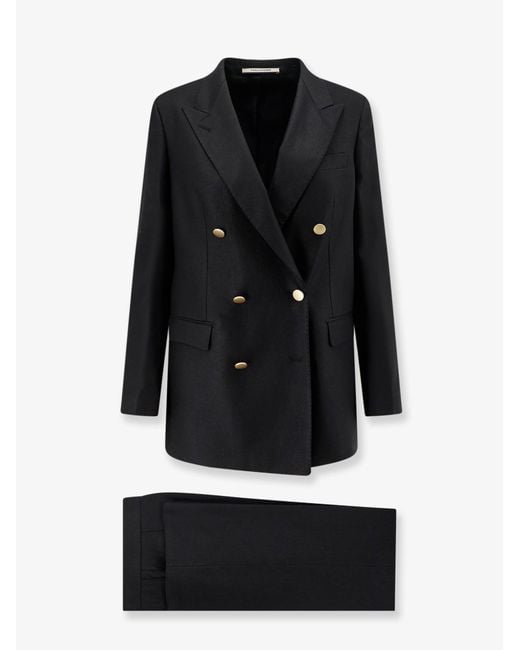Tagliatore Black Jasmine Linen Suit