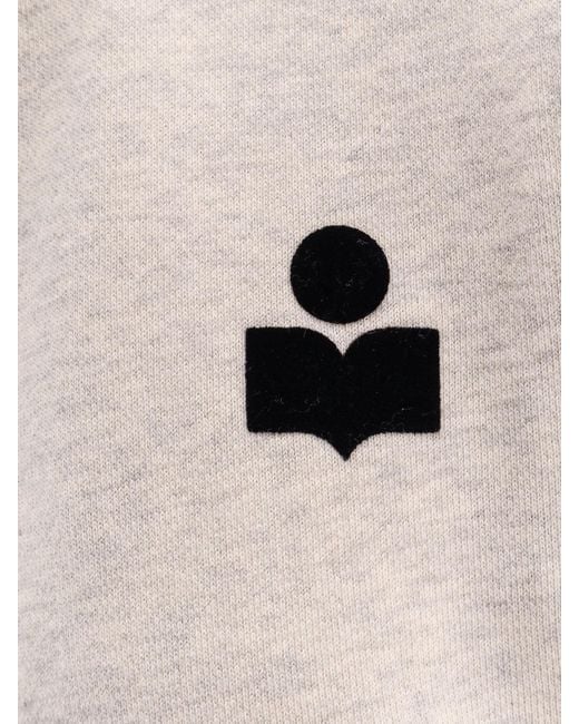 Isabel Marant White Organic Cotton Blend Sweatshirt