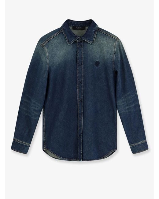 Gucci Blue Certified Washed Cotton Denim Shirt for men