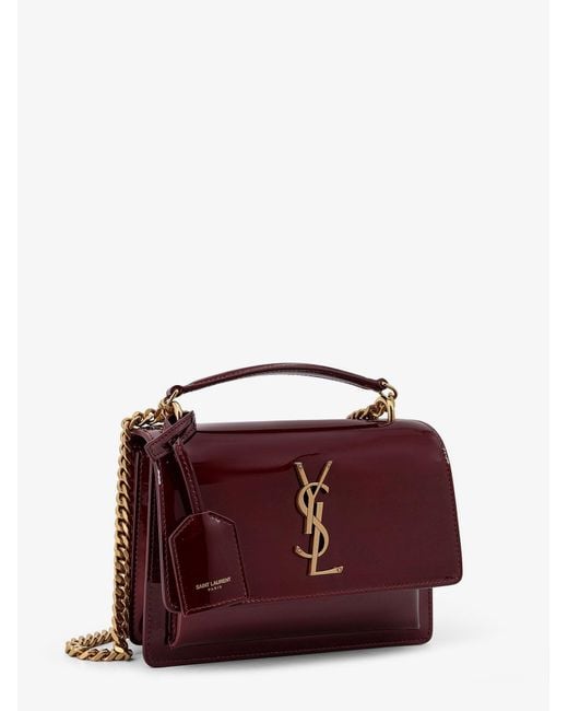 Saint Laurent Purple Sunset Patent Leather Crossbody