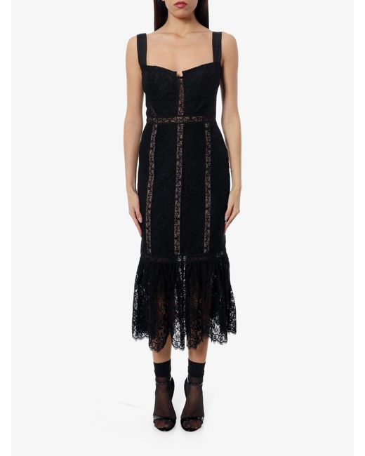 Self-Portrait Black Sleeveless Closure With Zip Lined Long Dresses