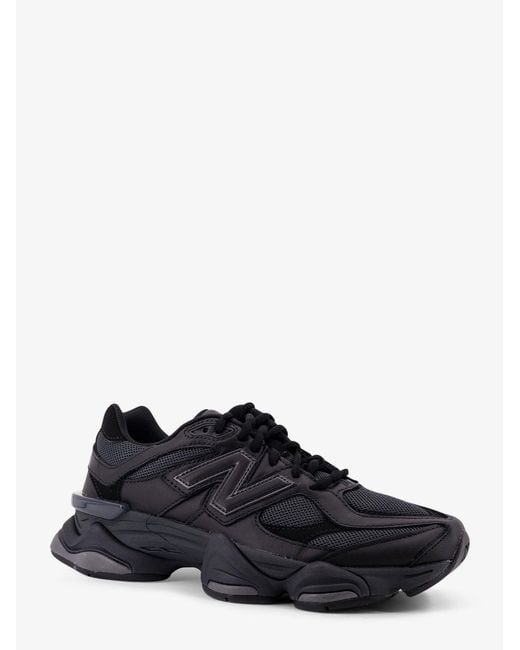 New Balance Black 9060 Mesh Sneakers With Logo On The Side