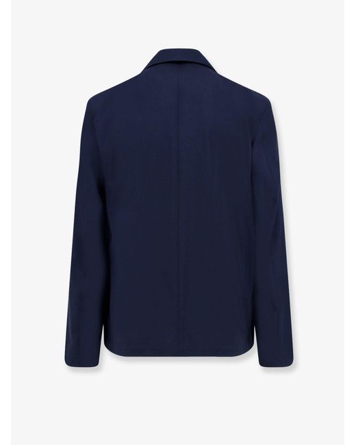 Corneliani Blue Edge Virgin Wool And Silk Jacket for men