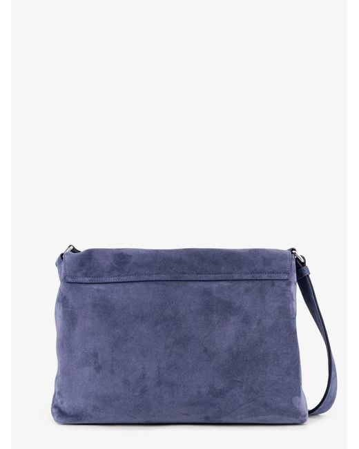Orciani Blue Peach Suede Messenger Bag for men