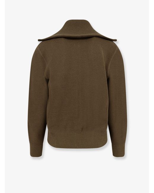 Bottega Veneta Green Wool And Cotton Cardigan for men