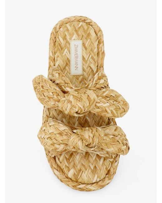 Zimmermann Natural Carousel Raffia Sandals