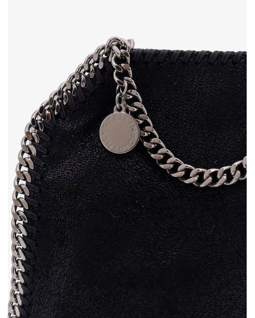 Stella McCartney Black Falabella Shaggy Deer Shoulder Bag