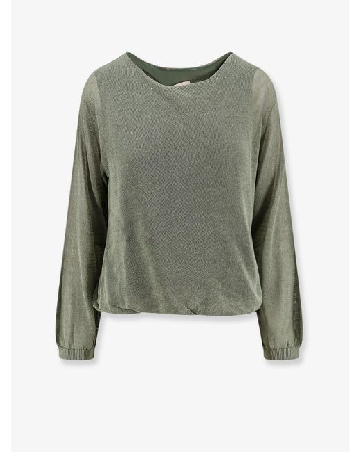 Semicouture Green Cotton Sweater