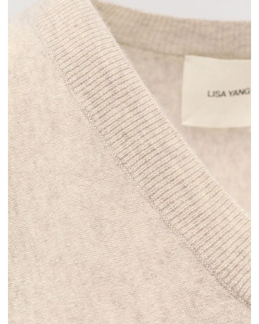 Lisa Yang Natural Kenny Cashmere Sweater