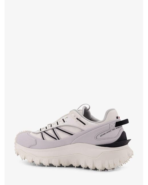 Moncler White Trailgrip Gtx Leather And Ripstop Sneakers for men