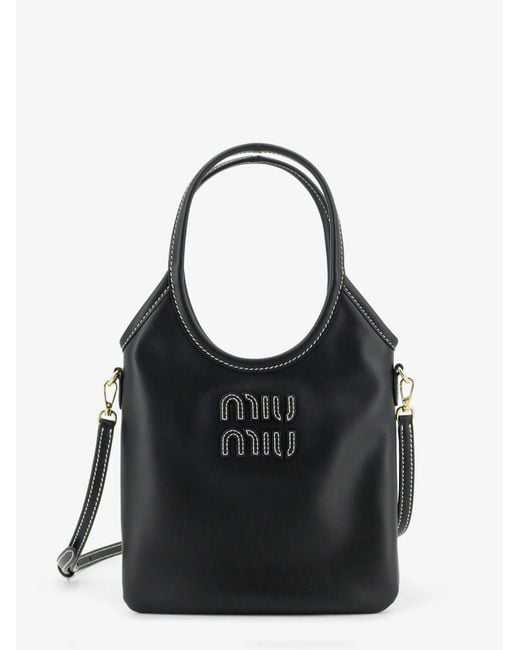 Miu Miu Black Ivy Leather Crossbody Bag
